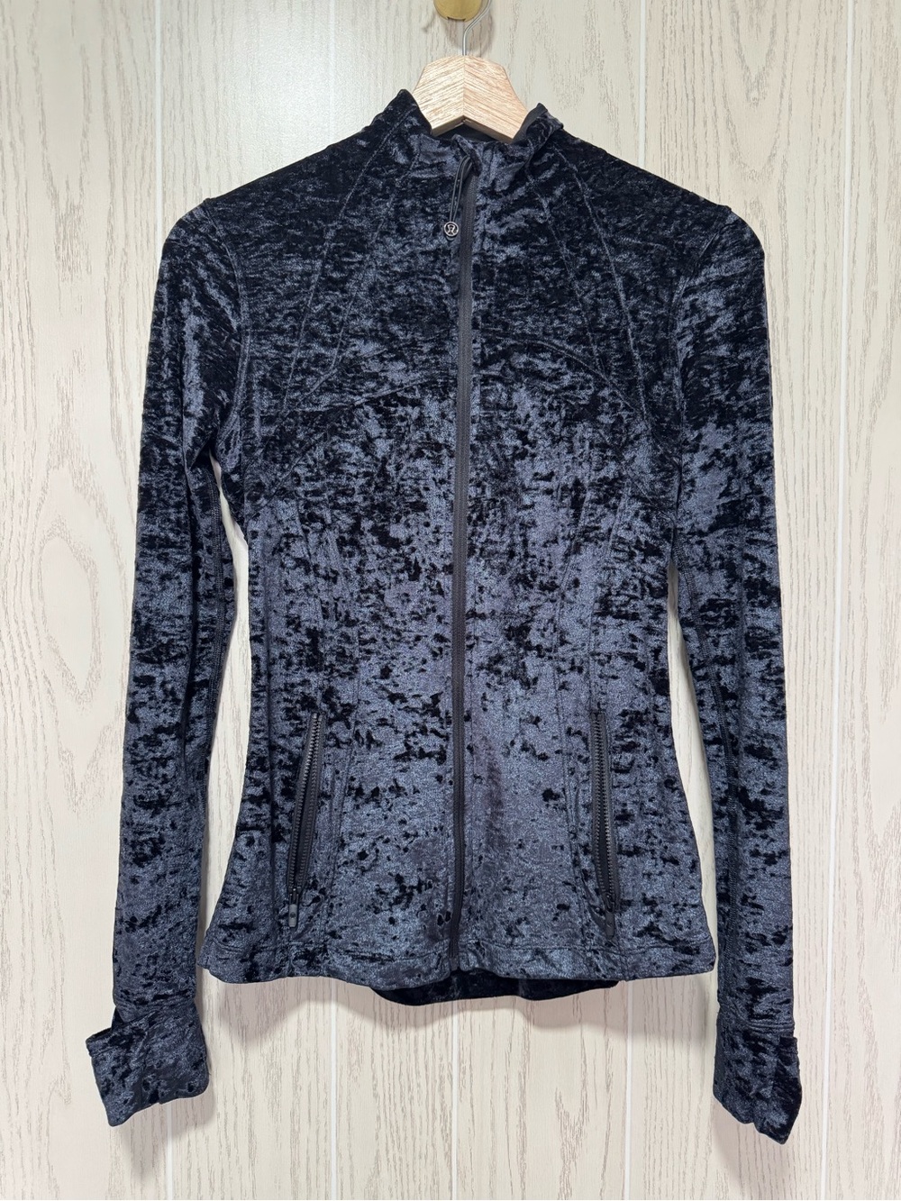 Lululemon Define Jacket Velour Fabric Black size 6 $128
